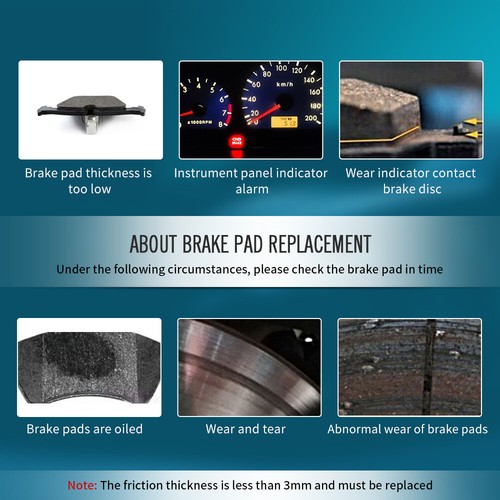 Front Rear Ceramic Brake Pads for 2011 - 2018 Jeep Grand Cherokee Dodge Durango - Bild 5 von 9