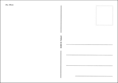 CARTOLINA POST CARD AVE MARIA n 4 - Imagen 2 de 3