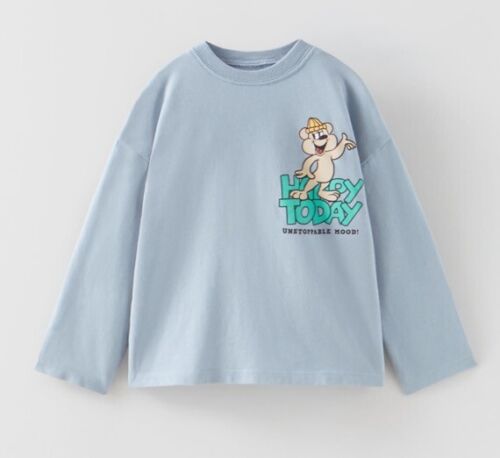 Zara boys long sleeves shirt Sz 3-4 years NEW