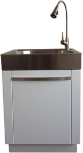 All In One Laundry Utility Sink Storage Cabinet Pull Out Faucet Image Is Loading All In One Laundry Utility Sink Storage Cabinet
