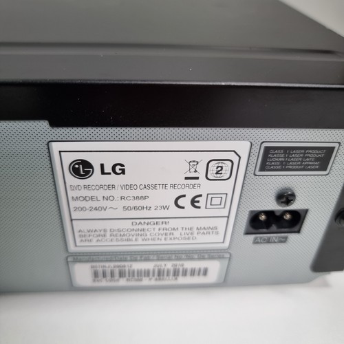 LG RC388P VHS DVD Recorder Combi Video Digitalising - Incl Remote - Working - Foto 10 di 14