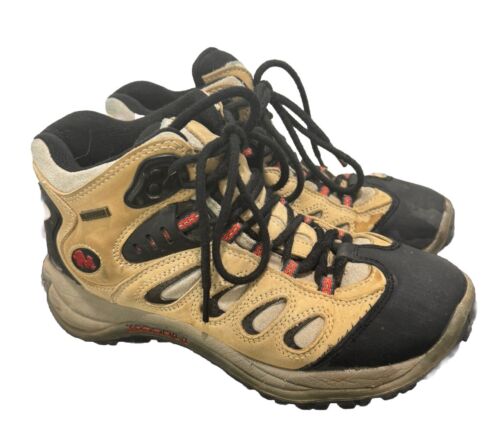 Merrell Reflex Mid Gore-Tex Taupe Leather Hiking Boots Womens Size 7.5 EUR 38 - Picture 3 of 10