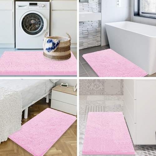Smiry Luxury Chenille Bath Rug 24''x16'' Extra Soft and Absorbent Shaggy Bath... - Picture 8 of 9