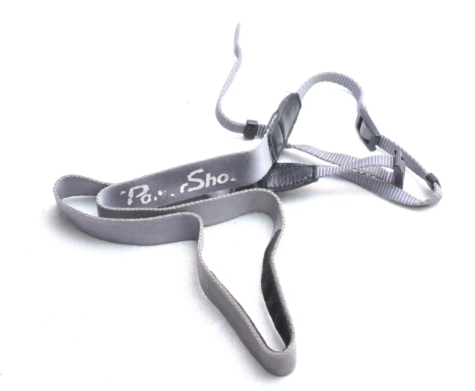 Correa delgada para cámara digital Canon PowerShot gris plata Foto 3 de 3