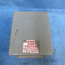 E.M. WEIGHMANN CO. TYPE 12&13 ENCLOSURE 24345 DIMENSIONS: 13-3/8"X10-1/2"X5-1/8"