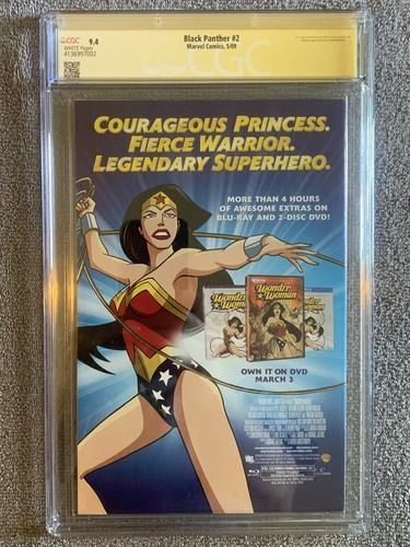 Black Panther #2 Dark Reign Marvel 2009 SHURI Doom CGC 9.4 SS J SCOTT CAMPBELL!! - Picture 4 of 6