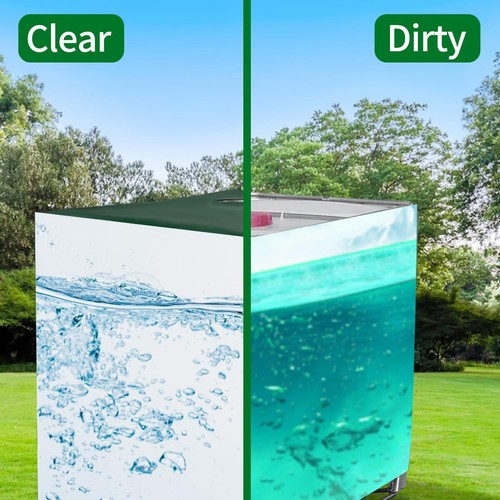 1000L IBC Tank Abdeckung Wasserdicht UV-Folie Schutzhülle Regenwassertank Cover - Bild 8 von 12