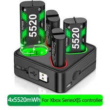 Charging Dock + Rechargeable Battery for Xbox Series X/S Xbox One X/S controller