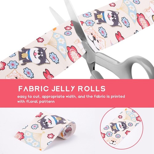 40 PCS Jelly Roll Cotton Fabric Quilting Strips DIY Sewing Craft Fabric8138 - Picture 4 of 8