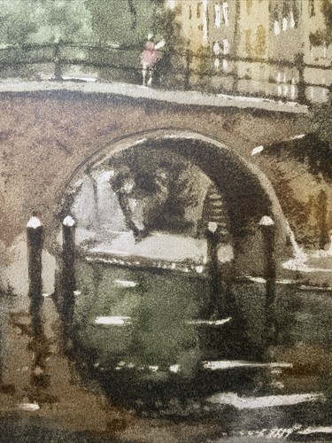 Roger Hebbelinck Hand Signed Numbered Etching Print Aquatint Utrecht Dom Antique - Picture 5 of 10