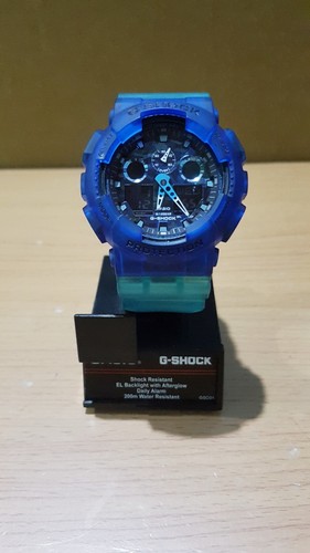 G-Shock GA Navy Blue Jelly Seal Army Camouflage Dual Display time Digital-Analog - Picture 21 of 21