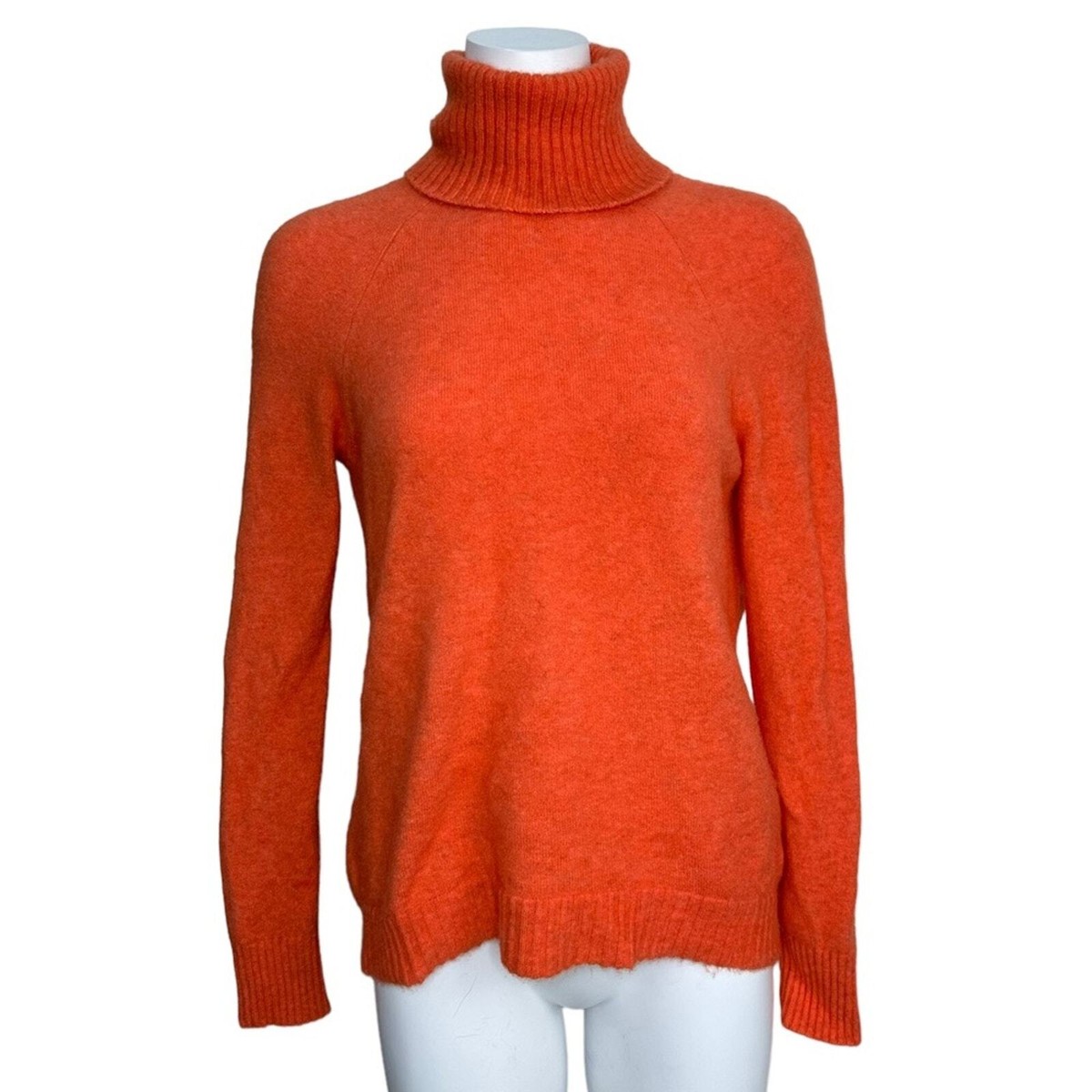 J.Crew Wool & Alpaca Turtleneck Sweater Orange XS Jcrew | eBay