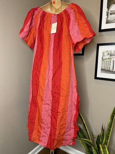 Anthropologie Mara Hoffman Kamala Off-The-Shoulder Dress Size S $290 - Picture 8 of 9