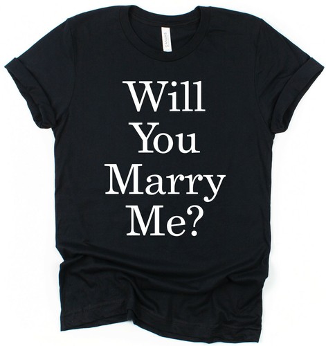 Will You Marry Me? Camiseta Día de San Valentín Propuesta Romántica Novia Novio - Imagen 2 de 4