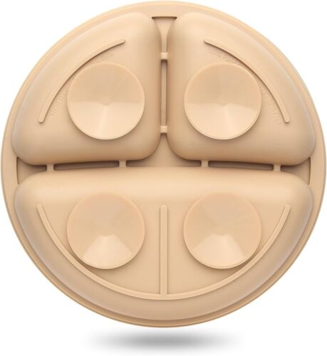 Toddler Plates 3 Pack, Divided Suction Plates for Baby, 100% Food Grade Silicone - Picture 2 of 2