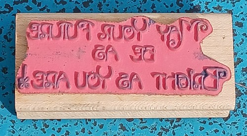 May Your Future Be As Bright As You Are J5-673 Art Gone Wild Rubber Stamp - Picture 3 of 14