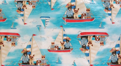 Sailing Patchwork/Dogs-Cat/Collage Vinyl Tablecloths Various Sizes/Patterns - Picture 15 of 19