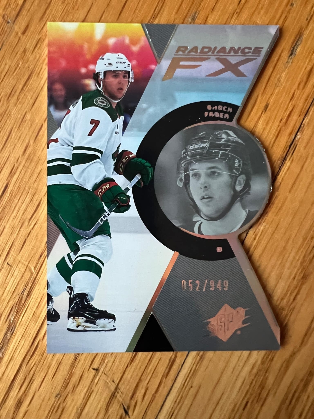 2023-24 UD SPx Radiance FX Brock Faber /949