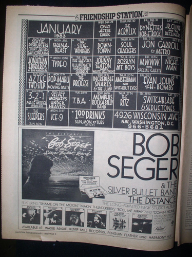 Washington Rado After WHFS ~Unicorn Times, Jan.1983~ English Beat - Picture 3 of 12