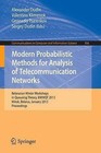 Modern Probabilistic Methods for Analysis of Telecommunication Networks by Springer-Verlag Berlin and Heidelberg GmbH & Co. KG (Paperback, 2012)