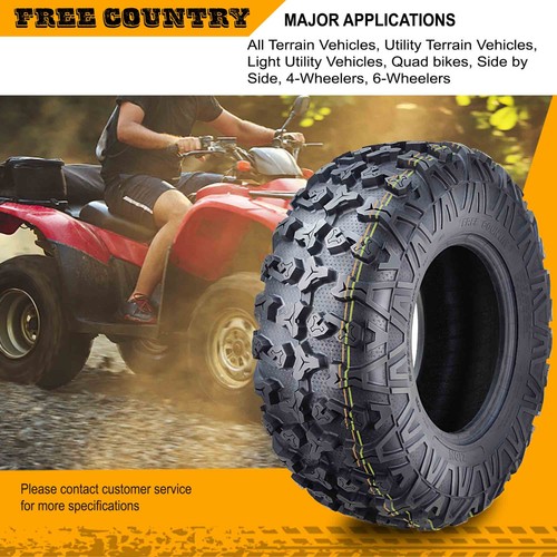 2 FREE COUNTRY 8PR ATV Tire 27x9x12 13-20 Can-Am MAVERICK 1000/MAX/SPORT/X Front - Picture 6 of 7