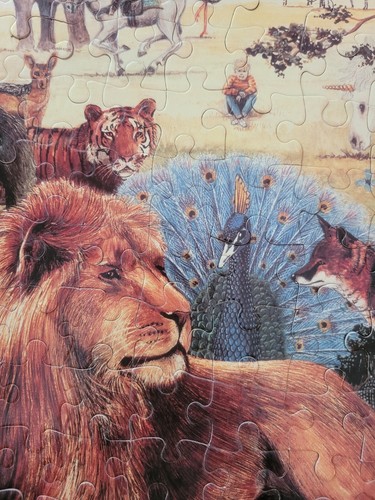 ANIMALIA 300 PIECE JIGSAW COMPLETE FROM POPULAR GRAEME BASE BOOK 20" X 27"  - Picture 9 of 11
