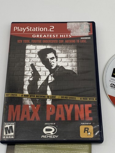 Max Payne 1 (PS2 PlayStation 2, 2001) Juego Completo con Manual Probado en Caja Original - Imagen 5 de 6