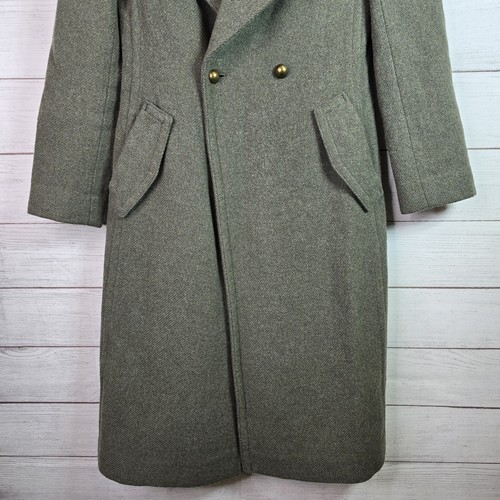 Club Monaco $598 Military Green Double Breasted Wool Blend Byannca Coat Size XS - Picture 2 of 11