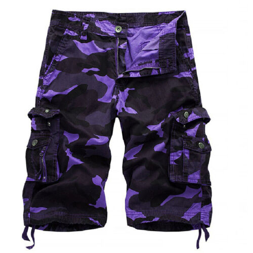 Mens Tactical Military Combat Cargo Shorts Casual Pants Camo Half Trousers New - Picture 11 of 18