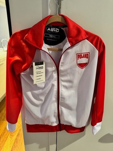 AIRO Sportswear Youth L Red / White POLAND  Tracksuit Zip Up - Picture 1 of 5