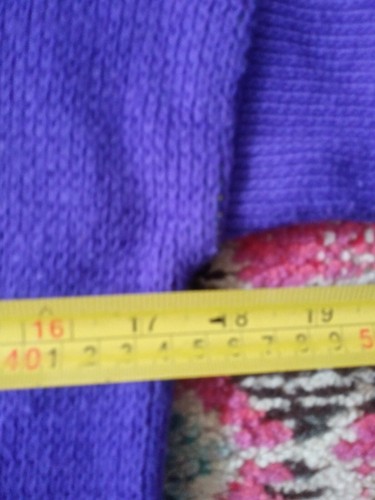 Girls tween L XL purple night cat on fence moon stars sweater 1980s 1990s music - Picture 3 of 3