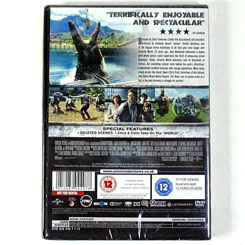 Jurassic World (DVD, 2014 Universal) New & Sealed - Imagen 2 de 3