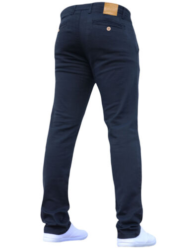 CROSSHATCH Herren Stretch Chino Designer Freizeit Arbeit günstige Hose Jeans Hose - Bild 12 von 23