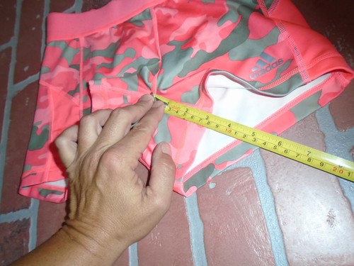 ADIDAS CLIMALITE TECHFIT GIRLS PINK CAMOFLAUGE ATHLETIC SHORTS SIZE SMALL - Picture 4 of 4