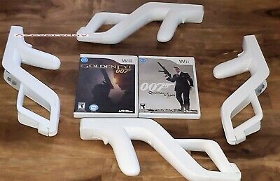 GoldenEye 007 Wii game + Quantum of Solace +Zapper/gun 4 3 2