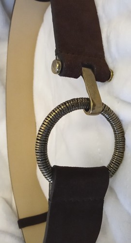 Coldwater Creek Belt S / M Brown Slide Adjustment From 28 Inch Waist Up To 40" - Picture 3 of 9