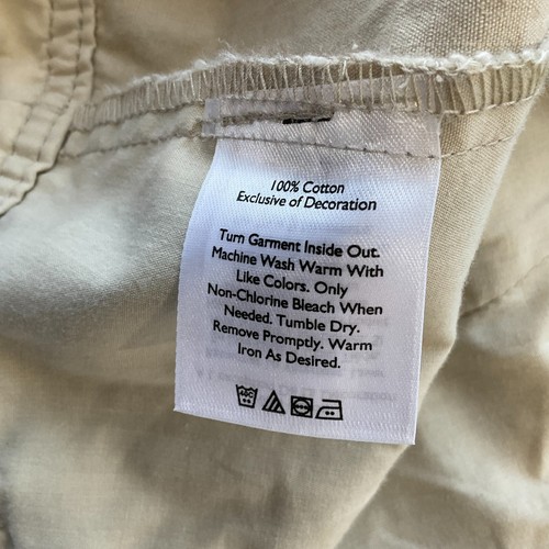 Eddie Bauer Womens Size 16 Cargo Capri Pants Beige Ripstop Cotton - Picture 8 of 9