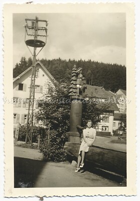 Lenzkirch 1939 - Frau Brunnen Building - Holidays Black Forest - Old Photo 1930s