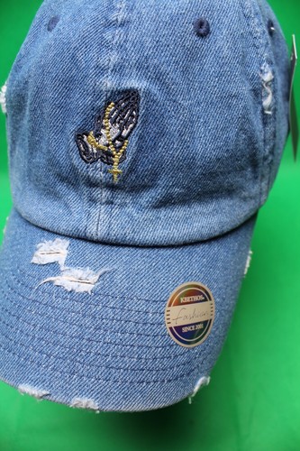 Kbethos Praying Hands Baseball Cap Strapback Hat Fashion Distressed NEW TAG - Picture 2 of 11