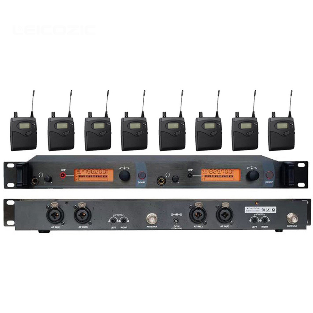 8-Receptores Uhf INALáMBRICO MONITOR INTRAURAL sistema para etapa rendimiento con Mono 8-Receptores Uhf INALáMBRICO MONITOR INTRAURAL sistema sistema sistema para etapa rendimiento con Mono toma