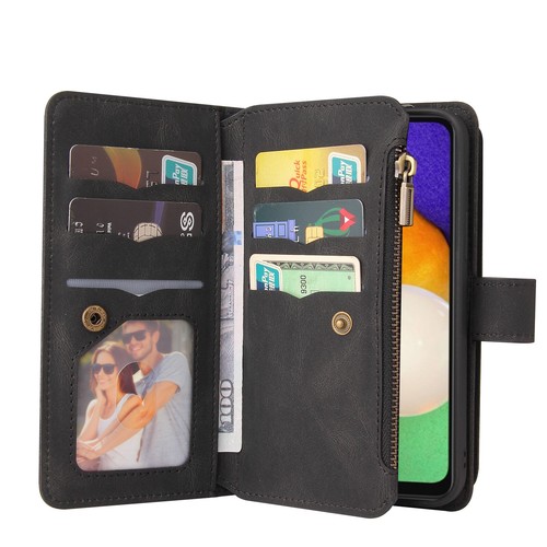 15 Card Magnetic Leather Flip Wallet Case Cover For Samsung Galaxy "A" Series - Picture 13 of 55