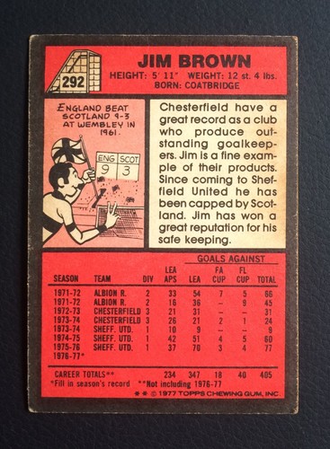 Topps Chewing Gum Football Cards 1977-78 Red Backs - Picture 173 of 245