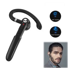 Wireless Bluetooth Headset Stereo Earphone Single Earpiece Hands-free Calling