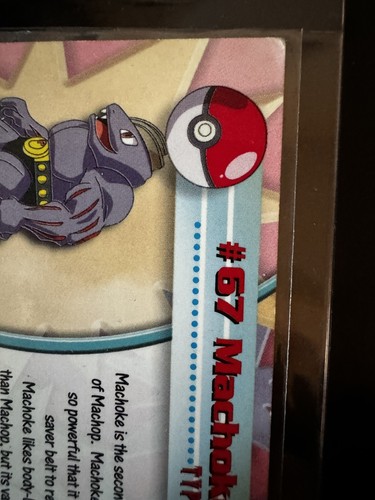 Machoke 67 TOPPS Pokemon Card 1999 Nintendo - Picture 9 of 12