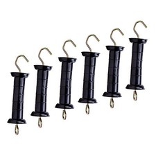 6Pack Electric Fence Gate Handle Insulators w/ Spring Gate Connector Wire Handle