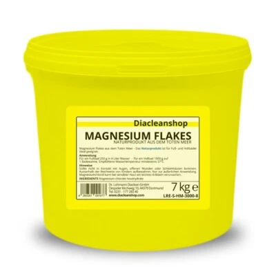 DIACLEANSHOP Magnesium Flakes - Naturprodukt aus dem Toten Meer 7kg