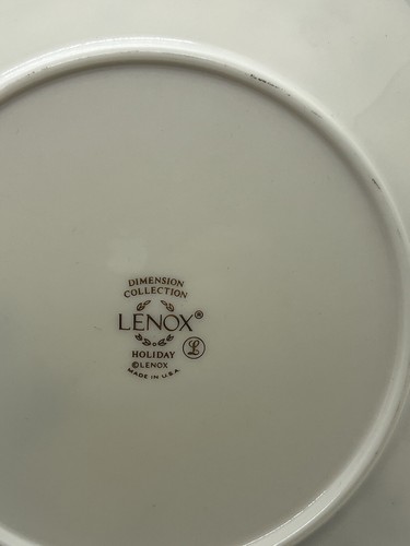 Lenox Holiday Dimension Bread & Butter Plate EUC - Picture 13 of 13