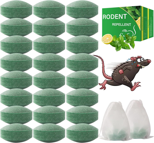 Mouse Rodent Repellent, 24 Pack Peppermint Oil for Mice Rats Squirrel Pests Repe - Picture 11 of 12