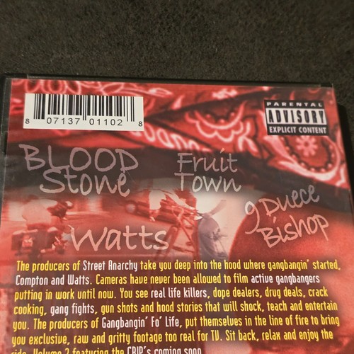 Street Anarchy Gangbangin Fo Life Band 1 DVD Compton Piru Blood Vs Crips RAR - Bild 5 von 9