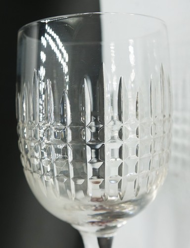 Wonderful French Baccarat NANCY Cut Crystal Sherry Glasses Set of 8 - Picture 9 of 11